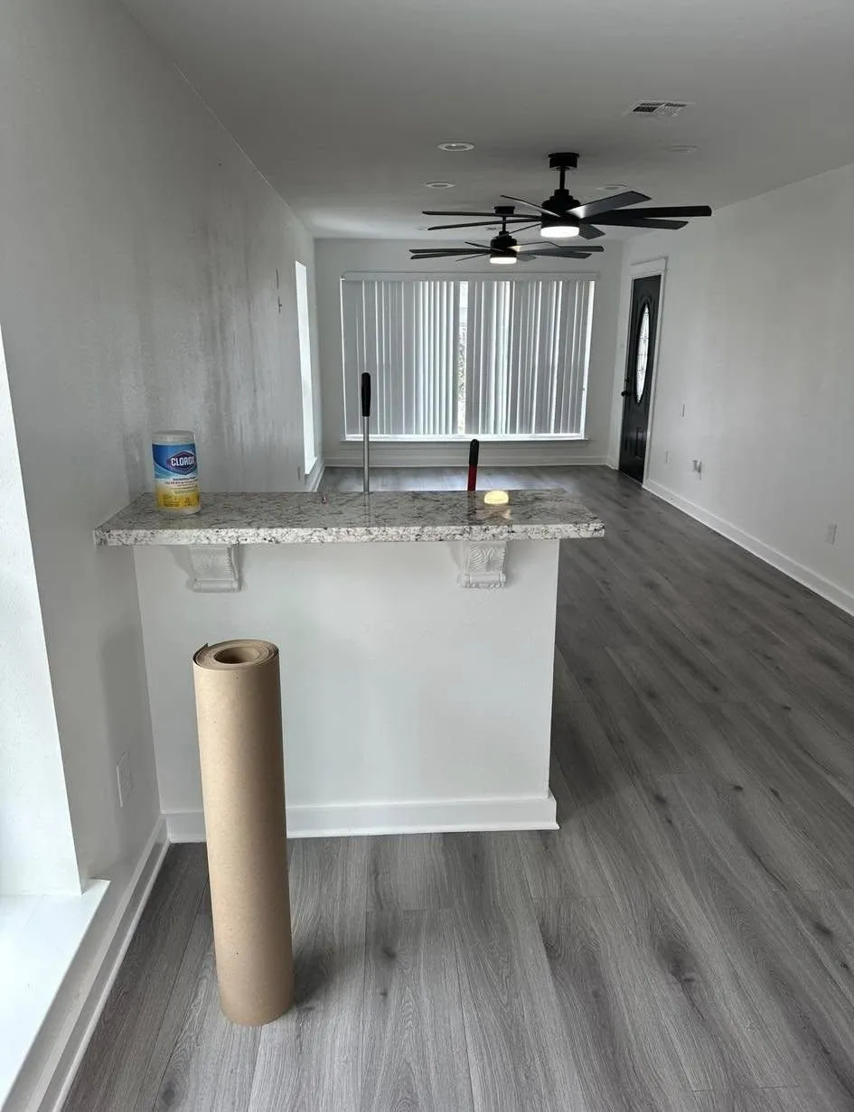 Interior view of a renovated living space